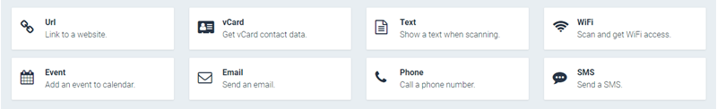 QR Code Typen