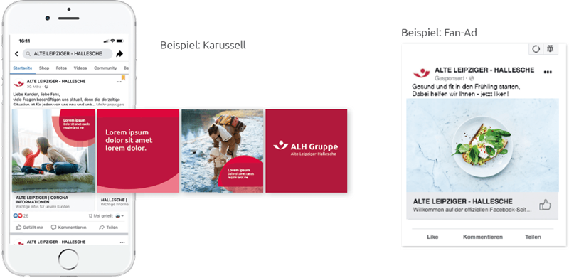 Social Media - Beworbene Posts Beispiele