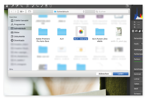 Anwendung Filter in Photoshop Schritt 2