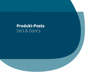 Social Media - Produkt-Posts
